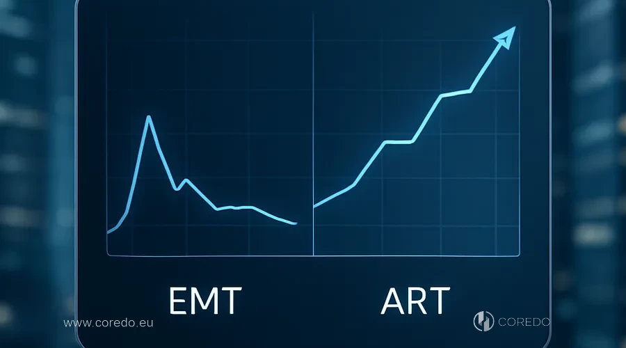 Иллюстрация к разделу «MiCA: EMT или ART для стейблкоинов» у статті «MiCA и stablecoins – жизнеспособные модели»
