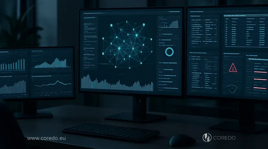 Иллюстрация к разделу «Мониторинг транзакций и AI в AML у инвесткомпании» у статті «AML для инвестиционных компаний в Чехии- реальные требования»
