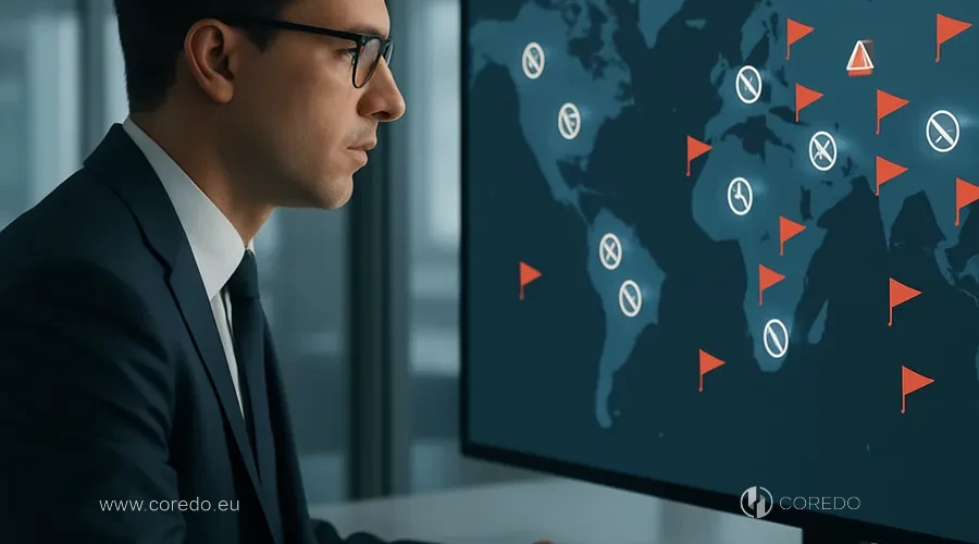 Иллюстрация к разделу «Sankční okruh při relokaci AML/CTF» v článku «Přesun fintech-společnosti mezi jurisdikcemi - regulační pasti»