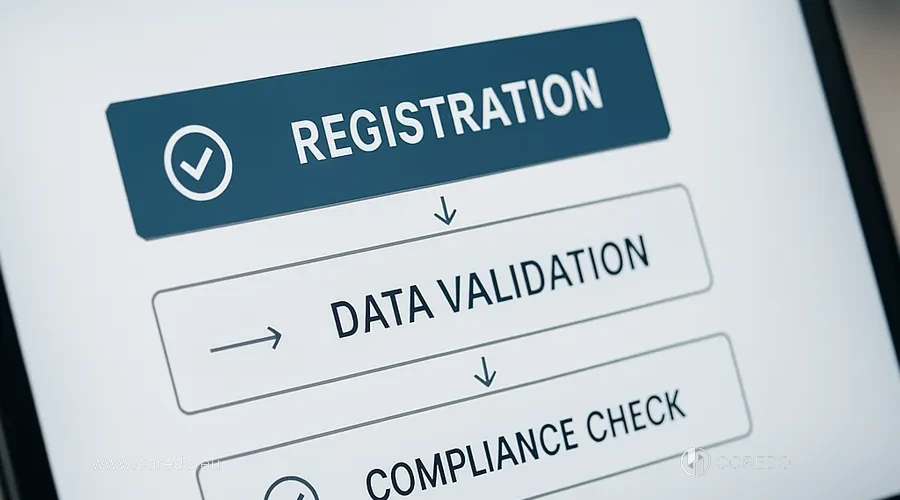 Ilustrace k oddílu „Strategie zavádění: od registrace k dodržování předpisů“ v článku „AML v EU, UK a Švýcarsku – srovnání“