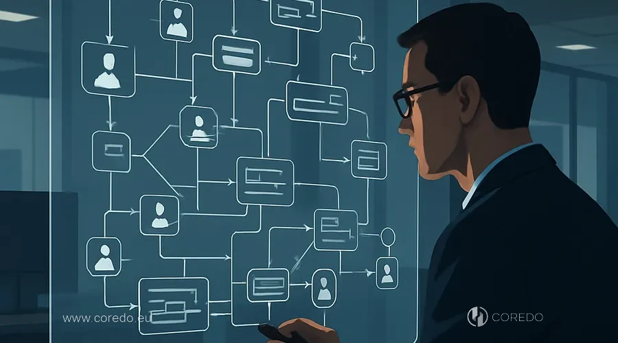 Illustration for the section «UBO: how banks check beneficiaries» in the article «OSINT-check of beneficiaries — which sources banks use»