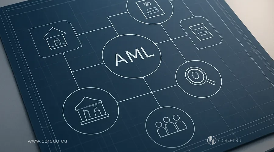 Illustration for the section 'AML Program Architecture' in the article 'AML Package 6.0 – analysis of the EU Directive and AMLA'