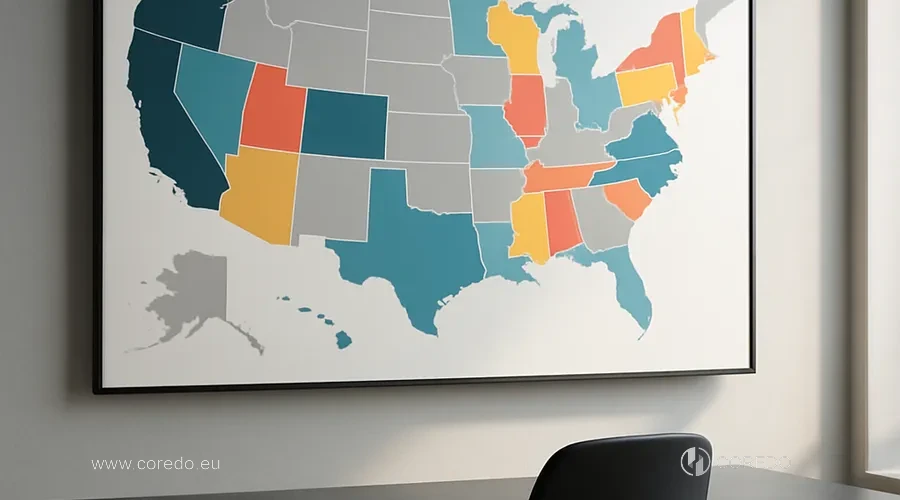 Иллюстрация к разделу «Mapa regulace: co se mění» v článku «Odpovědnost za chyby finančního AI-poradce»