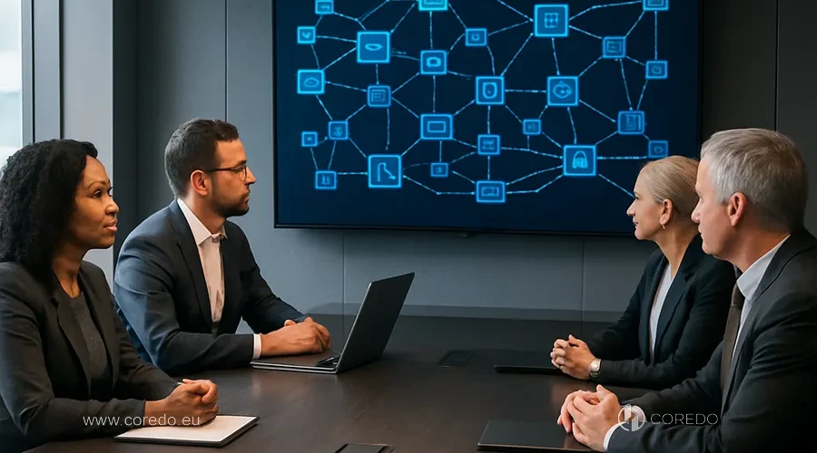 Illustration for the section «COREDO Case Studies: crypto licenses and institutions» in the article «Risk‑based RBA approach – risk matrix for audit»