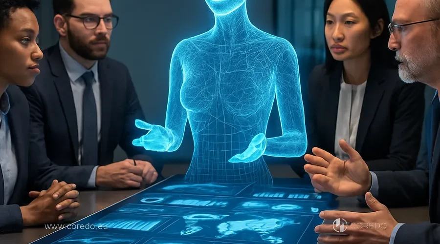 Ilustrace k oddílu «Kdo odpovídá za rozhodnutí AI‑poradce» v článku «Odpovědnost za chyby finančního AI‑poradce»