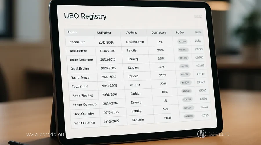 Иллюстрация к разделу «Реестры UBO 2026» у статті «UBO реестры в 2026 - как банки проверяют прозрачность в офшорных юрисдикциях»