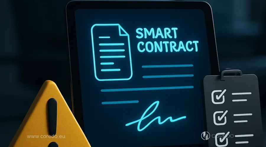 Ilustrace k oddílu «Rizika a soulad chytrých kontraktů» v článku «MiCA a DeFi – regulace decentralizovaných protokolů»