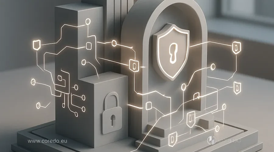 Ilustrace k oddílu „Architektura AML a privacy-by-design“ v článku „Rizika ‚mixing‘ a privacy-nástrojů — jak vybudovat compliance pozici“