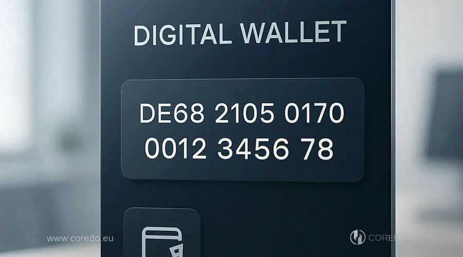 Ilustrace k oddílu „Architektura plateb: peněženka - IBAN“ v článku „Krypto-acquiring — jak zajistit legal flow bez ‚schém‘“