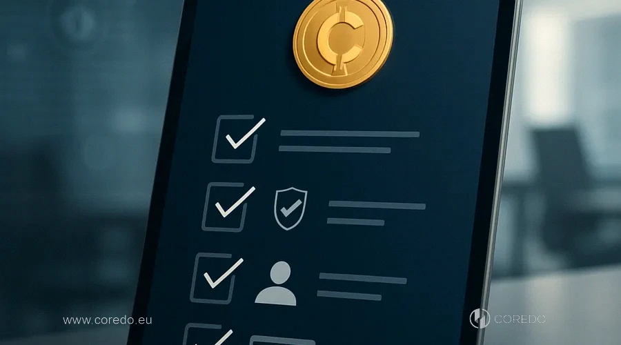 Illustration for the section 'Bank checklist: onboarding a crypto client' in the article 'Crypto onboarding of corporate clients - a checklist of questions from the bank'