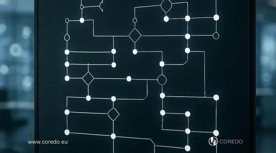 Illustration for the section "Design and logic of the matrix" in the article "Client risk matrix - logic template and common pitfalls"