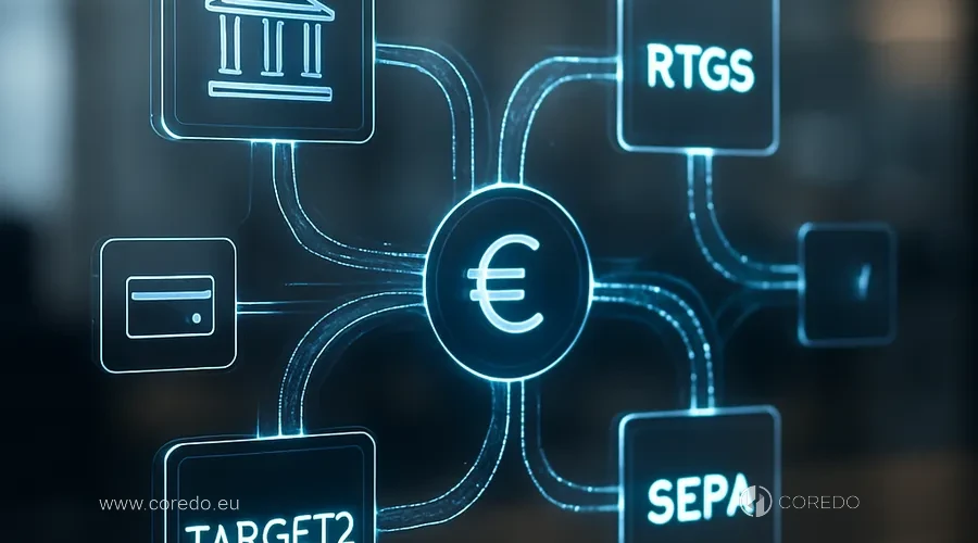 Ilustrace k oddílu „Eurosystém: TARGET2, TIPS, RTGS, SEPA“ v článku „Digitální euro CBDC – dopad na platební zprostředkovatele“