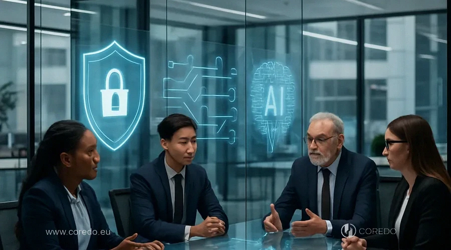 Иллюстрация к разделу «GDPR и AI Act: как стыкуются данные» у статті «Роли provider и deployer в EU AI Act для бизнеса»