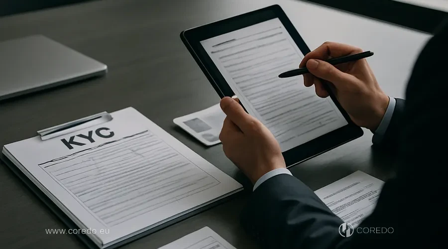 Illustration for the section “How to prepare a KYC package and pass AML” in the article “Correspondent bank — why it is more important than your bank and how to reduce the risk of rejection”