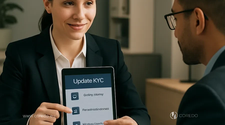 Иллюстрация к разделу «Как пройти обновление KYC в банке» у статті ««KYC refresh» - почему банк снова запрашивает документы компании и как это пройти»