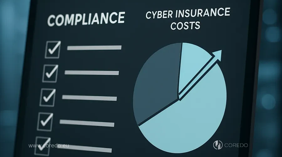 Иллюстрация к разделу «Комплаенс и стоимость киберстраховки» у статті «Киберстрахование для финтеха – обязательность или ненужные затраты»