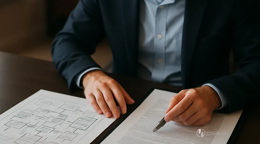 Иллюстрация к разделу «Требования схем и договорные отношения» у статті «Card scheme compliance- что важно знать бизнесу до подключения»