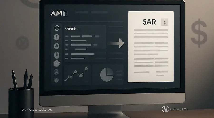 Illustration for the section «AML case management: from alert to SAR» in the article «How to build case management for AML alerts - process and roles»