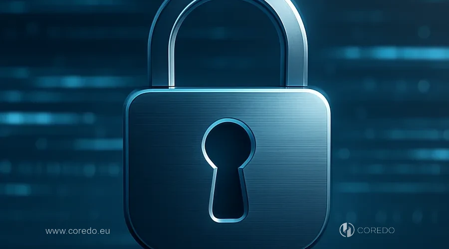 Ilustrace k oddílu «Ochrana dat PII» v článku «Travel Rule — jak se připravit fintechu a krypto projektu v roce 2026»