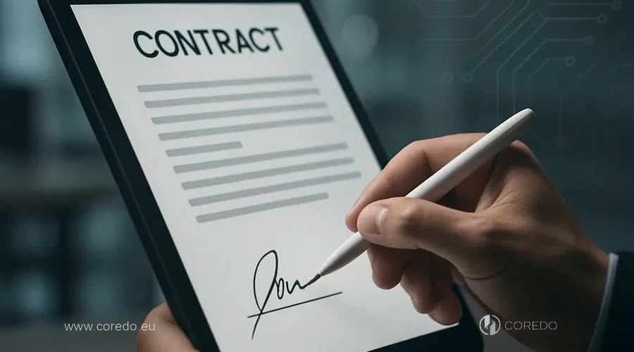 Иллюстрация к разделу «Как заключить DPA с SaaS-провайдером» у статті «DPAs и обработка данных- как выстроить отношения с подрядчиками правильно»